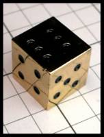 Dice : Dice - Metal Dice - Brass Small Square Edges and Corners - JA Collection Apr 2024